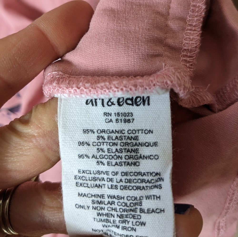 Art and Eden long sleeved Organic Cotton Blend Dress size 8 - Picture 4 of 5